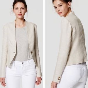 Ann Taylor Loft Herringbone Blazer
